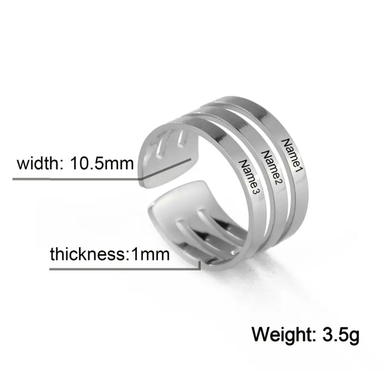 Tres Custom ring